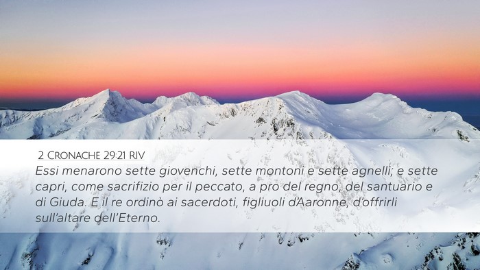 2 Cronache 29:21 RIV Bible Verse Image