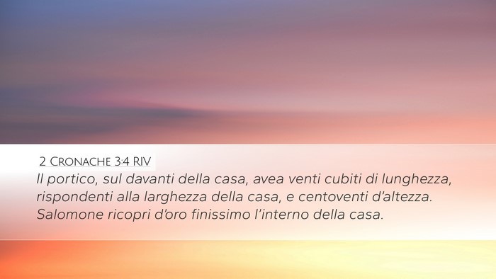 2 Cronache 3:4 RIV Bible Verse Image