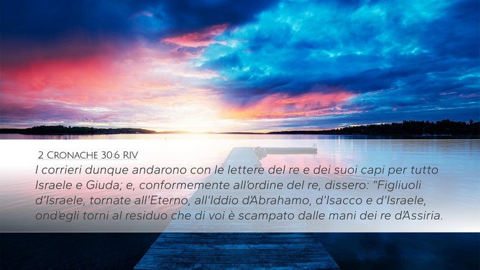 2 Cronache 30:6 RIV Bible Verse Image