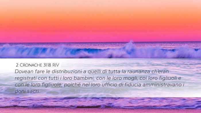 2 Cronache 31:18 RIV Bible Verse Image