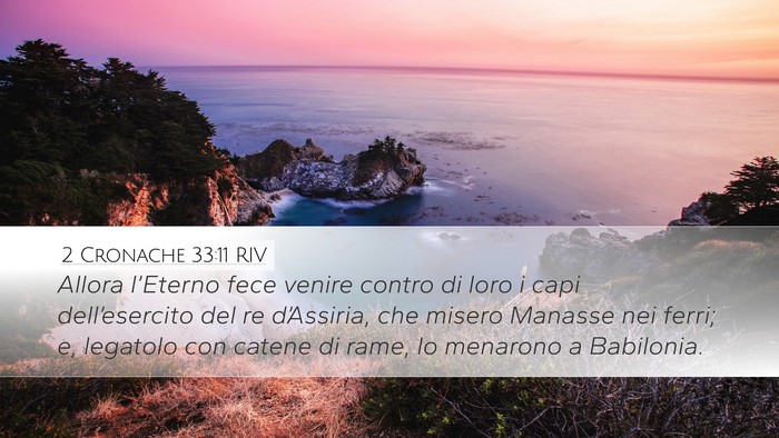 2 Cronache 33:11 RIV Bible Verse Image
