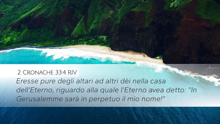 2 Cronache 33:4 RIV Bible Verse Image