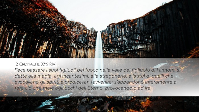 2 Cronache 33:6 RIV Bible Verse Image