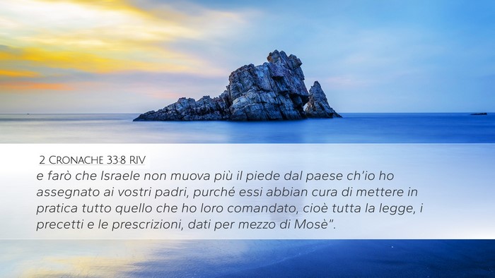 2 Cronache 33:8 RIV Bible Verse Image