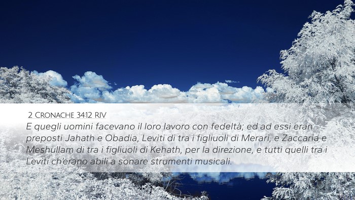 2 Cronache 34:12 RIV Bible Verse Image