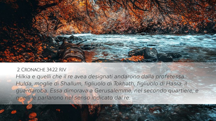 2 Cronache 34:22 RIV Bible Verse Image