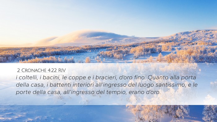 2 Cronache 4:22 RIV Bible Verse Image