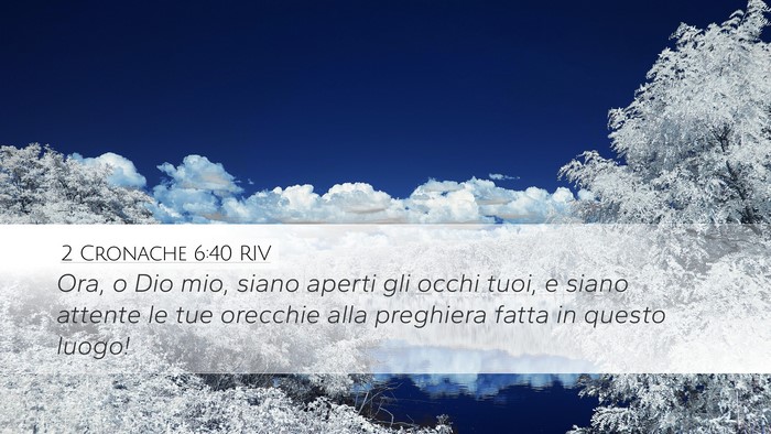 2 Cronache 6:40 RIV Bible Verse Image