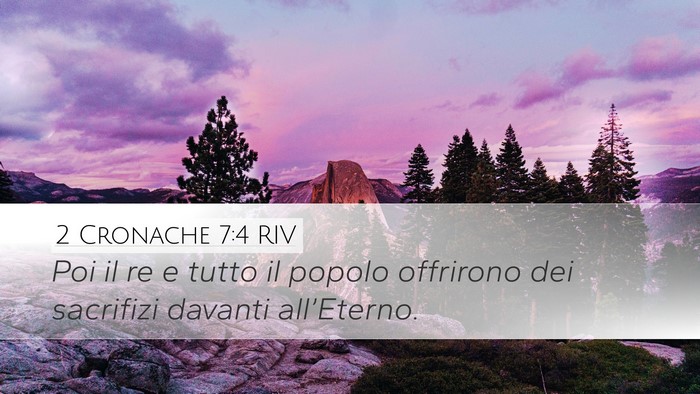 2 Cronache 7:4 RIV Desktop Wallpaper - Poi il re e tutto il popolo offrirono dei - Desktop Bible Verse Wallpaper