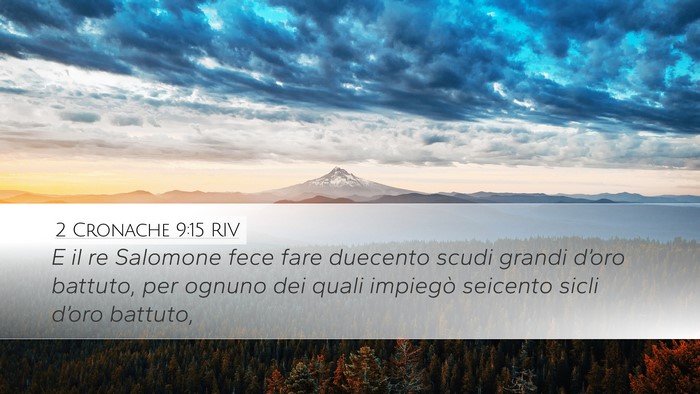 2 Cronache 9:15 RIV Bible Verse Image