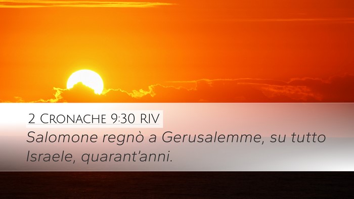 2 Cronache 9:30 RIV Bible Verse Image