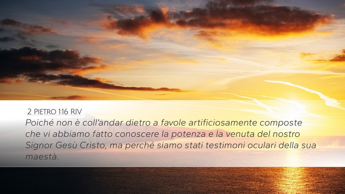 2 Pietro 1:16 RIV Bible Verse Image