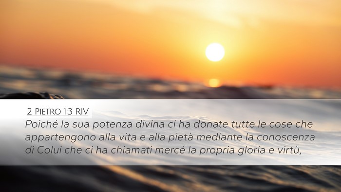 2 Pietro 1:3 RIV Bible Verse Image