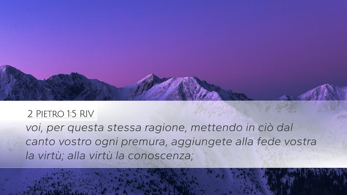 2 Pietro 1:5 RIV Bible Verse Image