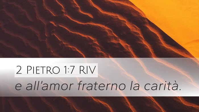 2 Pietro 1:7 RIV Desktop Wallpaper - e all’amor fraterno la - Desktop Bible Verse Wallpaper