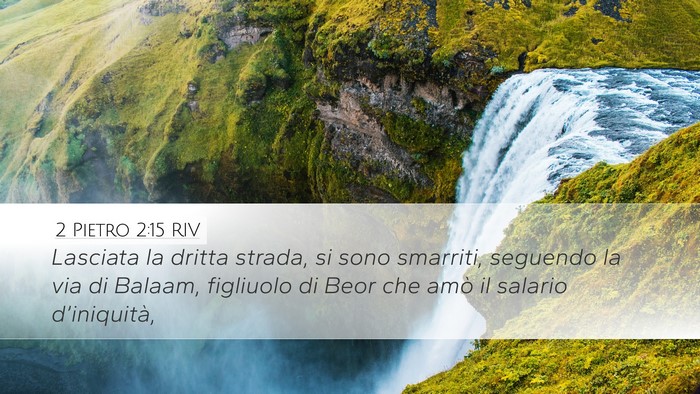 2 Pietro 2:15 RIV Bible Verse Image
