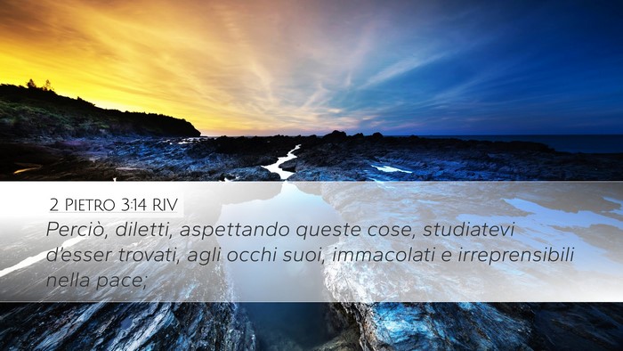 2 Pietro 3:14 RIV Bible Verse Image