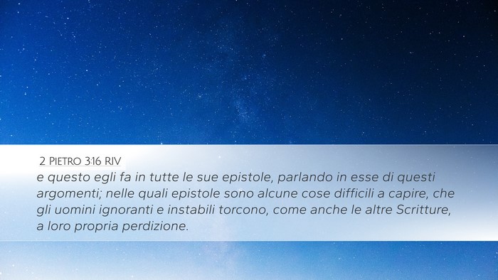 2 Pietro 3:16 RIV Bible Verse Image
