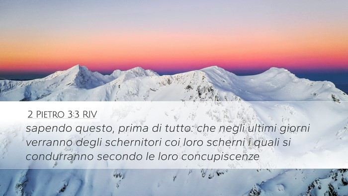 2 Pietro 3:3 RIV Bible Verse Image