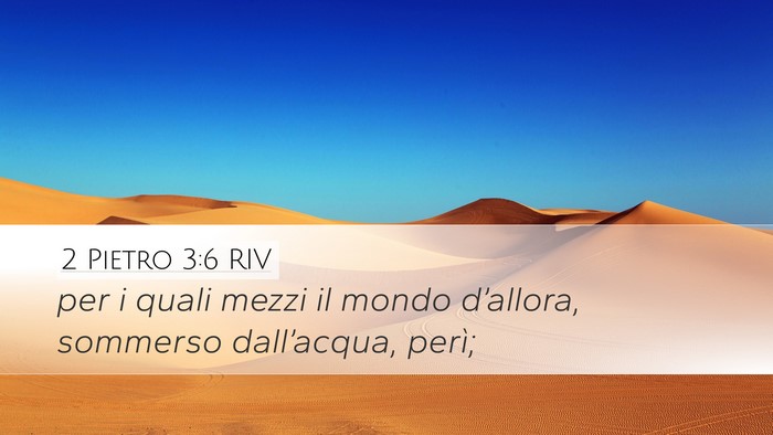 2 Pietro 3:6 RIV Bible Verse Image