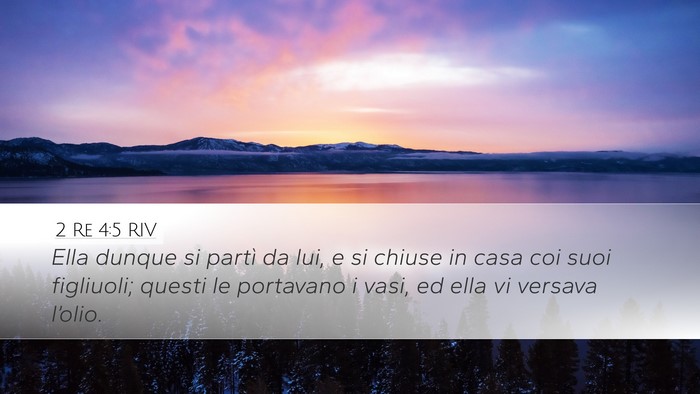 2 Re 4:5 RIV Desktop Wallpaper - Ella dunque si partì da lui, e si chiuse in casa - Desktop Bible Verse Wallpaper