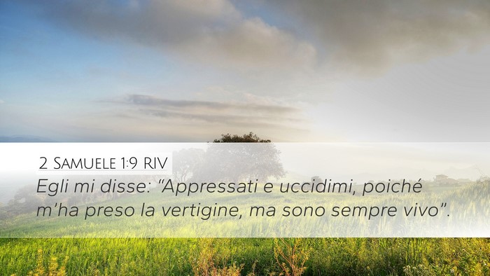 2 Samuele 1:9 RIV Bible Verse Image