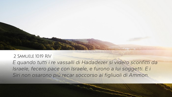 2 Samuele 10:19 RIV Bible Verse Image