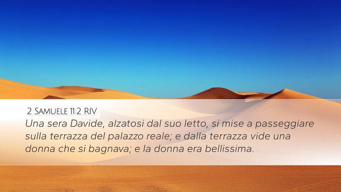 2 Samuele 11:2 RIV Bible Verse Image