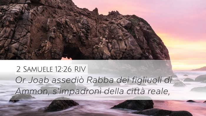 2 Samuele 12:26 RIV Bible Verse Image