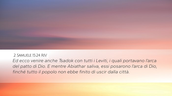 2 Samuele 15:24 RIV Bible Verse Image