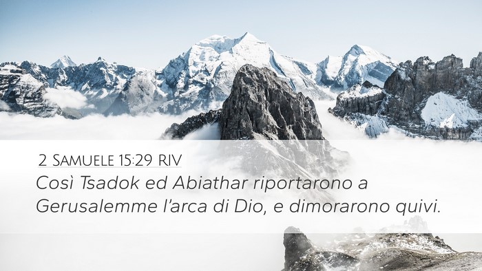 2 Samuele 15:29 RIV Bible Verse Image