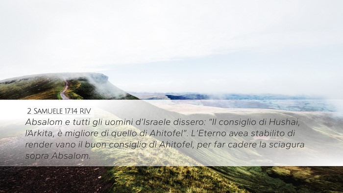 2 Samuele 17:14 RIV Bible Verse Image