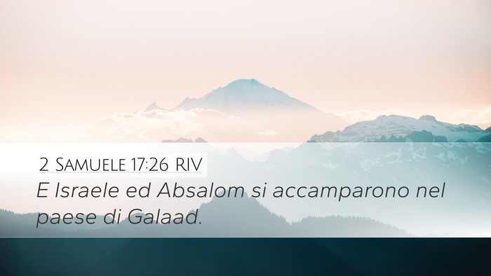 2 Samuele 17:26 RIV Bible Verse Image