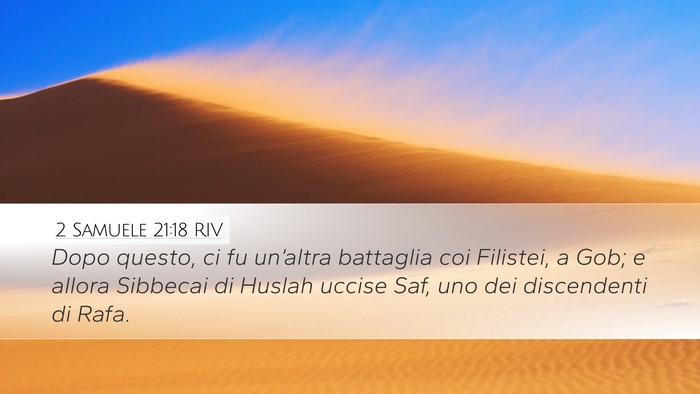 2 Samuele 21:18 RIV Bible Verse Image
