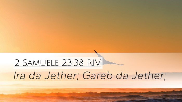 2 Samuele 23:38 RIV Bible Verse Image