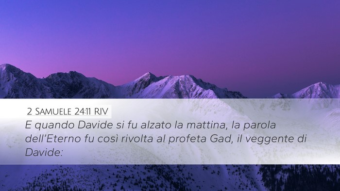 2 Samuele 24:11 RIV Bible Verse Image