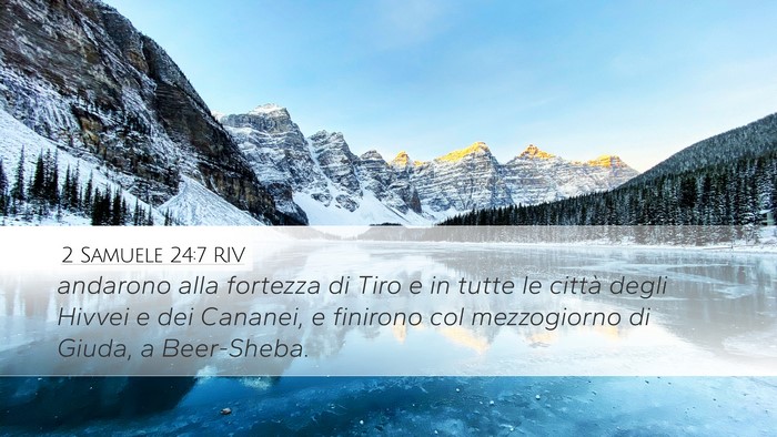 2 Samuele 24:7 RIV Bible Verse Image