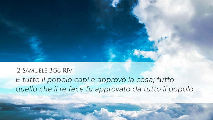 2 Samuele 3:36 RIV Bible Verse Image