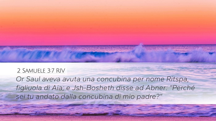 2 Samuele 3:7 RIV Bible Verse Image