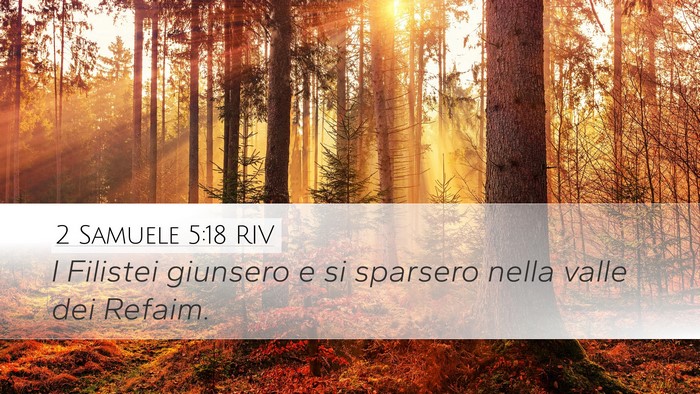 2 Samuele 5:18 RIV Bible Verse Image