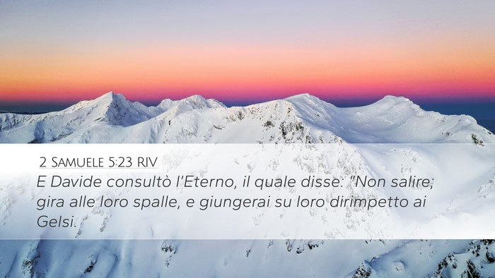 2 Samuele 5:23 RIV Bible Verse Image