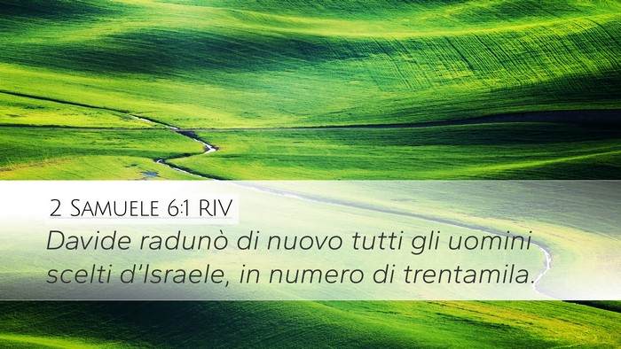 2 Samuele 6:1 RIV Bible Verse Image