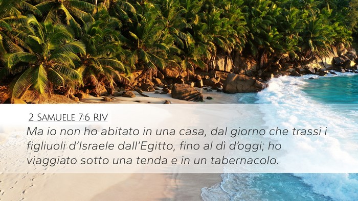 2 Samuele 7:6 RIV Bible Verse Image