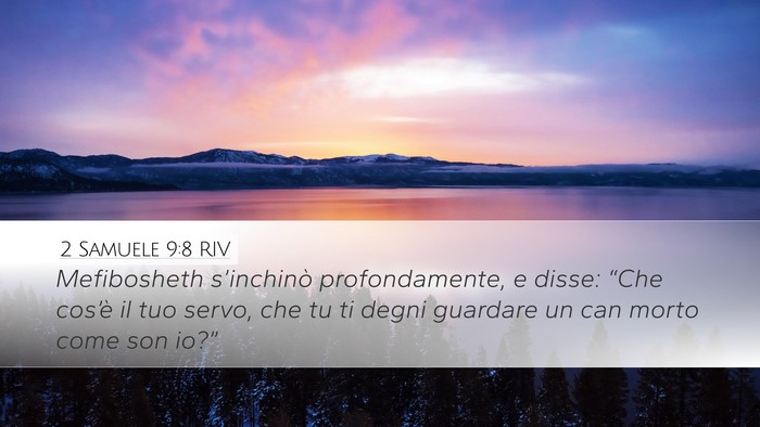 2 Samuele 9:8 RIV Bible Verse Image