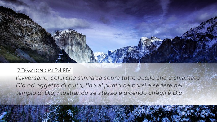 2 Tessalonicesi 2:4 RIV Bible Verse Image