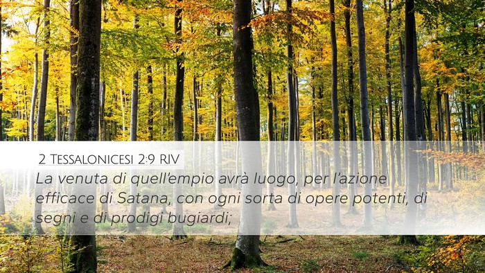 2 Tessalonicesi 2:9 RIV Bible Verse Image