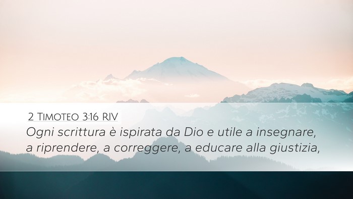2 Timoteo 3:16 RIV Bible Verse Image
