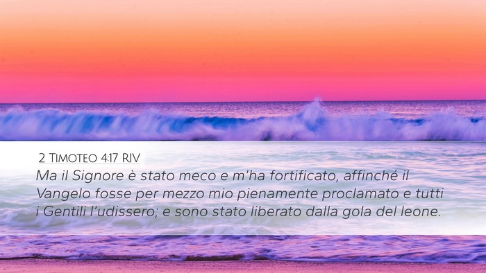2 Timoteo 4:17 RIV Bible Verse Image