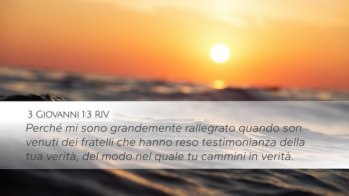 3 Giovanni 1:3 RIV Bible Verse Image