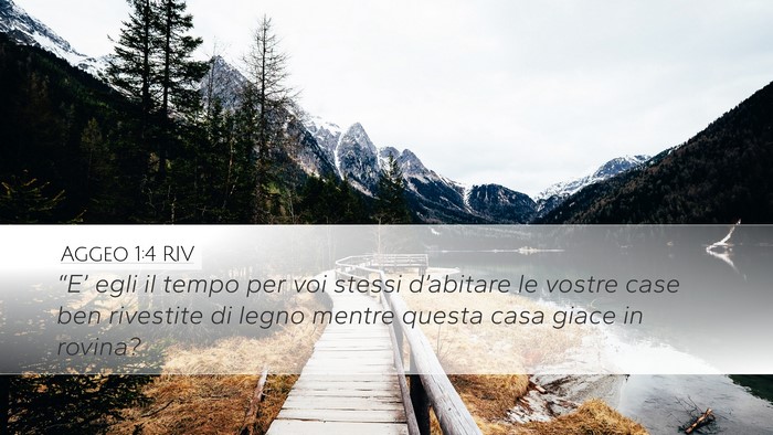 Aggeo 1:4 RIV Bible Verse Image